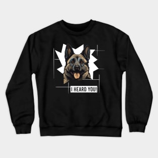 Funny Norwegian Elkhound Dog Owner Humor Crewneck Sweatshirt